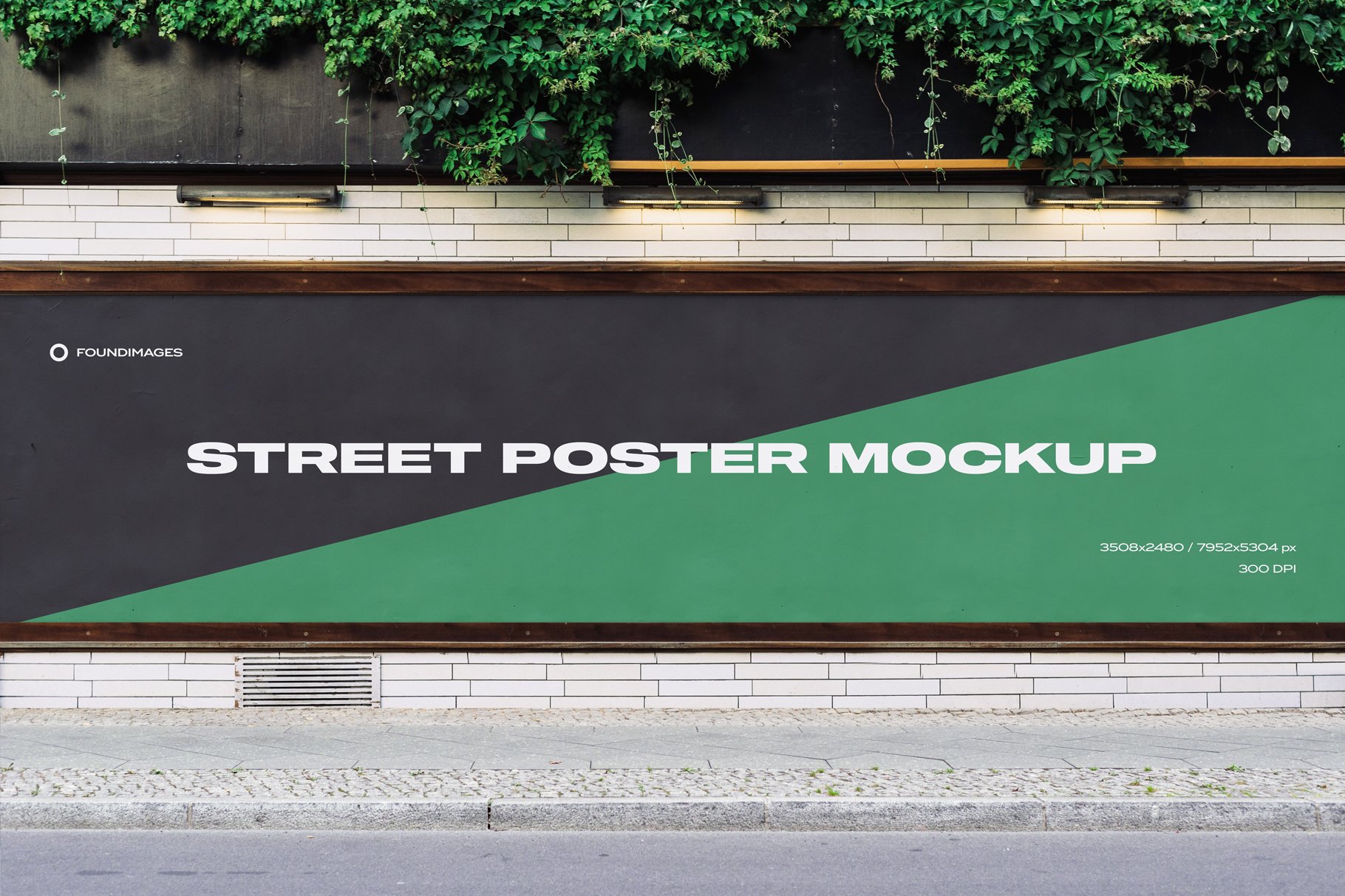 Urban mockup poster street vol.2 preview image.