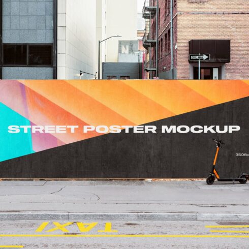 Urban Poster Mockup Street PSD cover image.