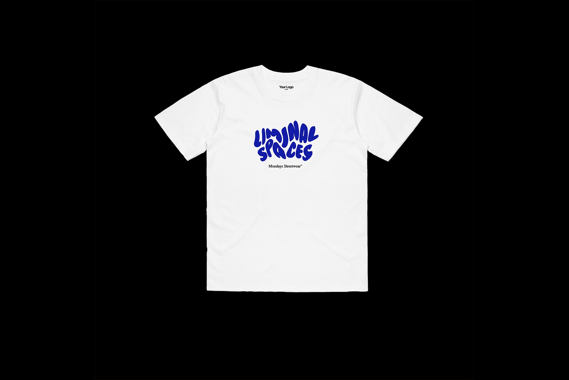 streetwear tshirt template mockup front white black copy 833