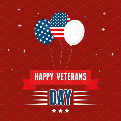 ballons for happy day of veterans cover image.