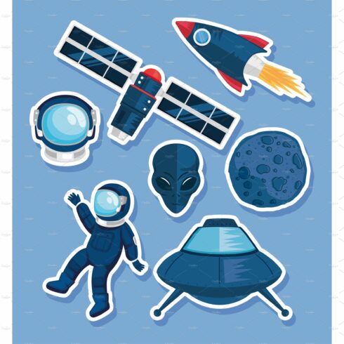 seven space outer icons cover image.