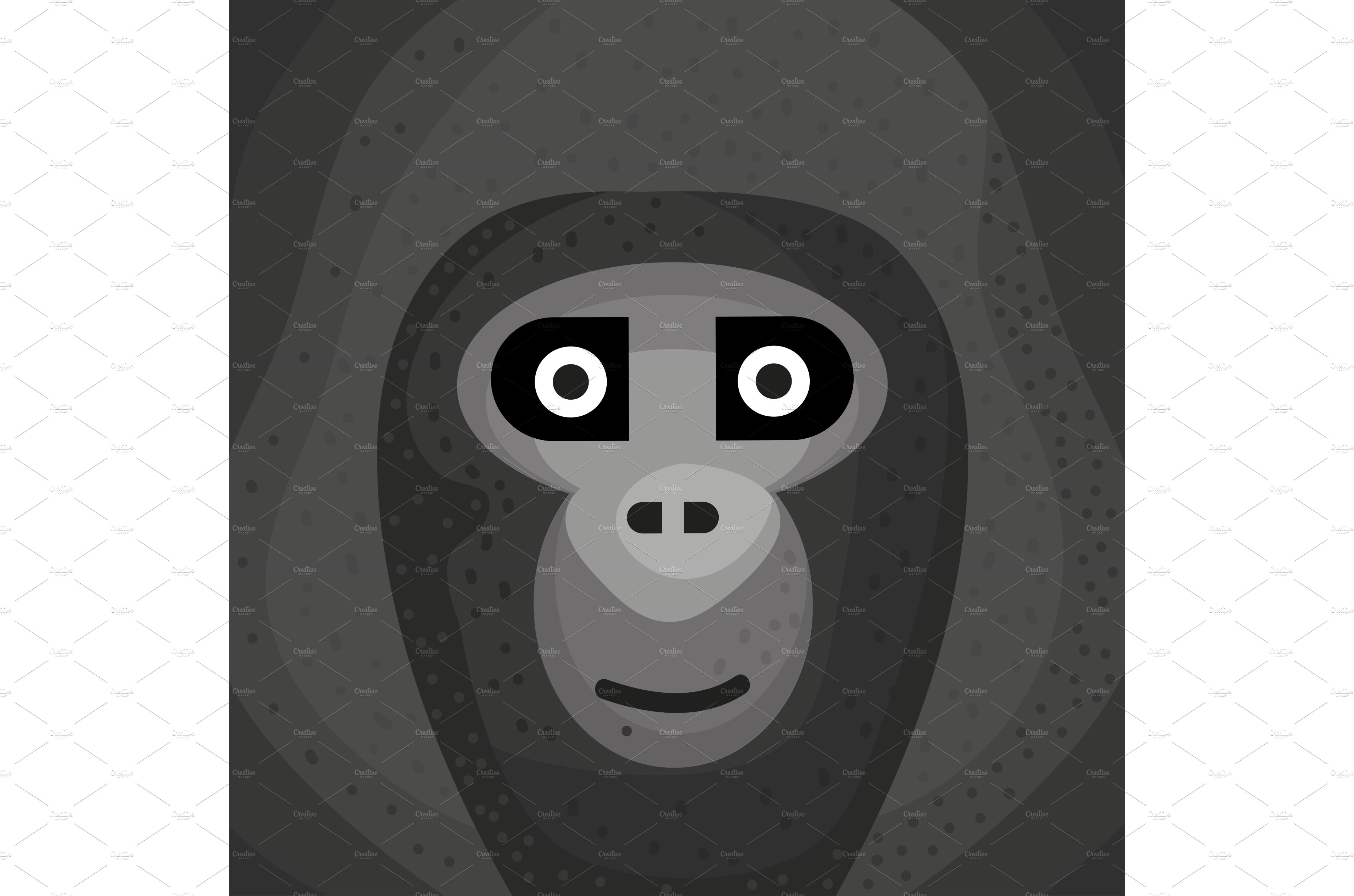 gorilla monkey head animal cover image.