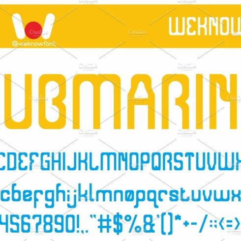 Submarine font cover image.