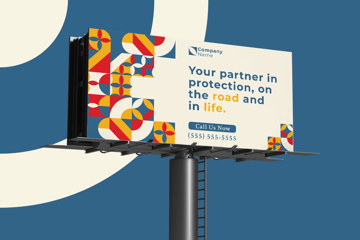 Insurance Geometric - Billboard preview image.