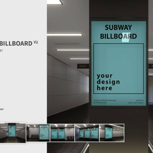Subway Billboard - Mockups vol.02 cover image.