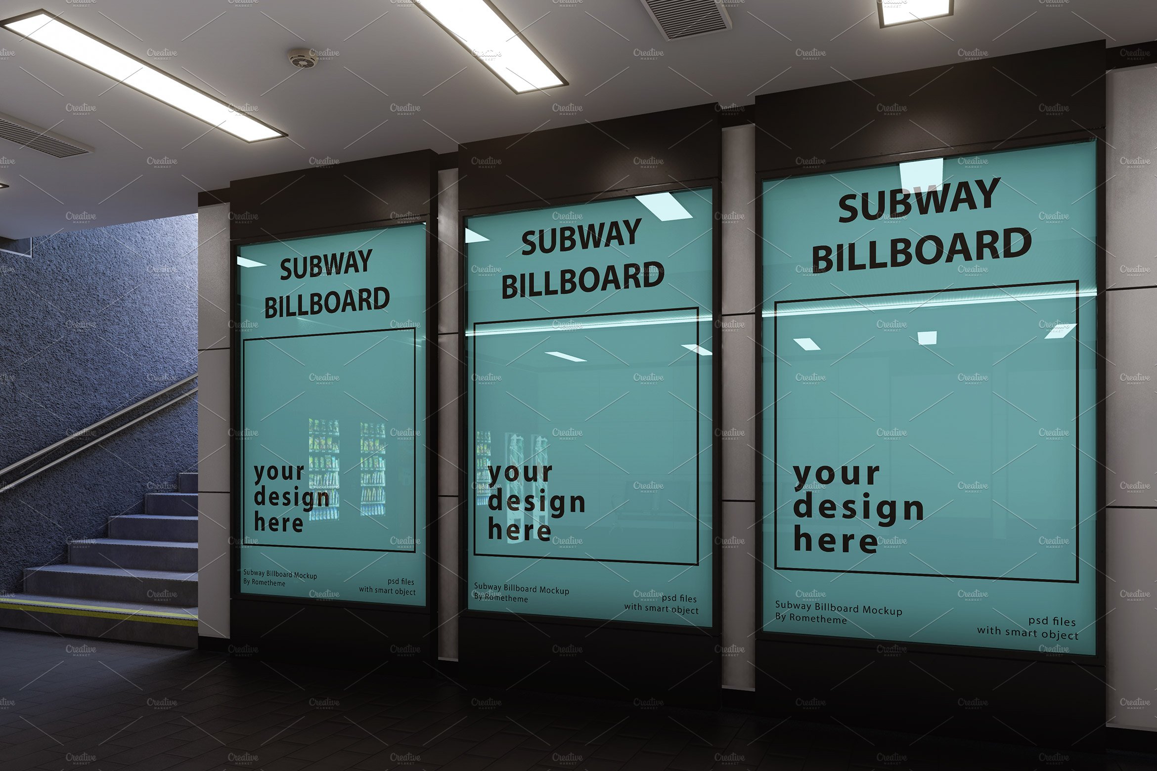 Subway Billboard - Mockups vol.02 preview image.