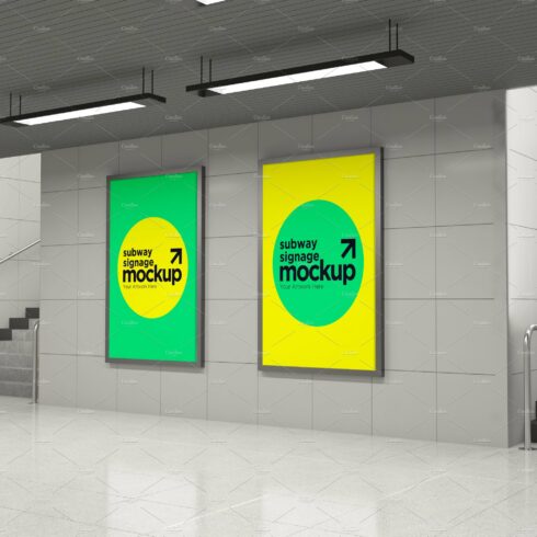 Subway Two Signage Mockup cover image.