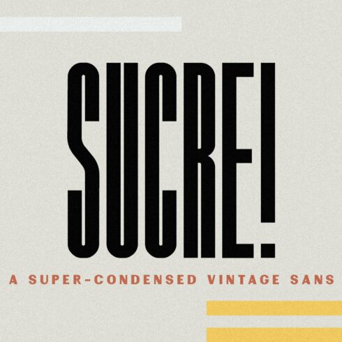 Sucre | Vintage Condensed Sans cover image.