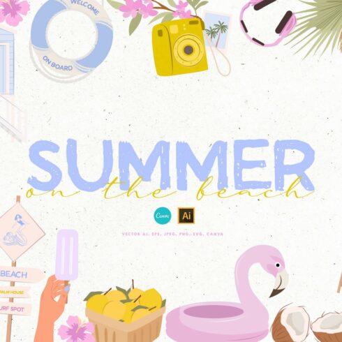 Summer on the beach cover image.