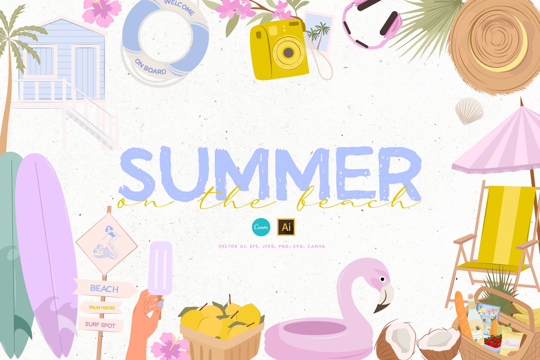 Summer on the beach cover image.