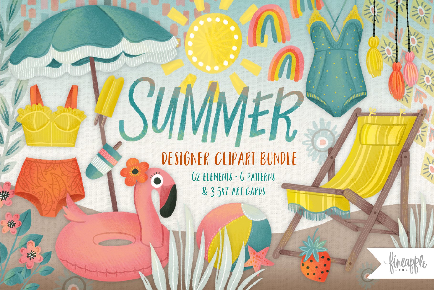 Summer Clip Art cover image.