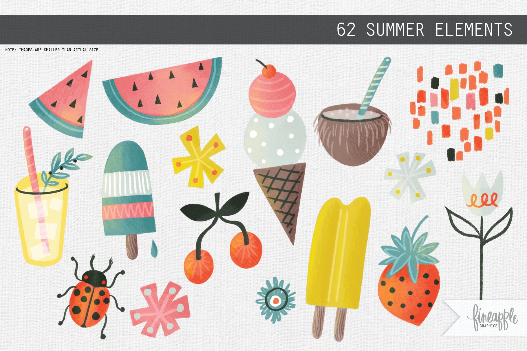 Summer Clip Art preview image.