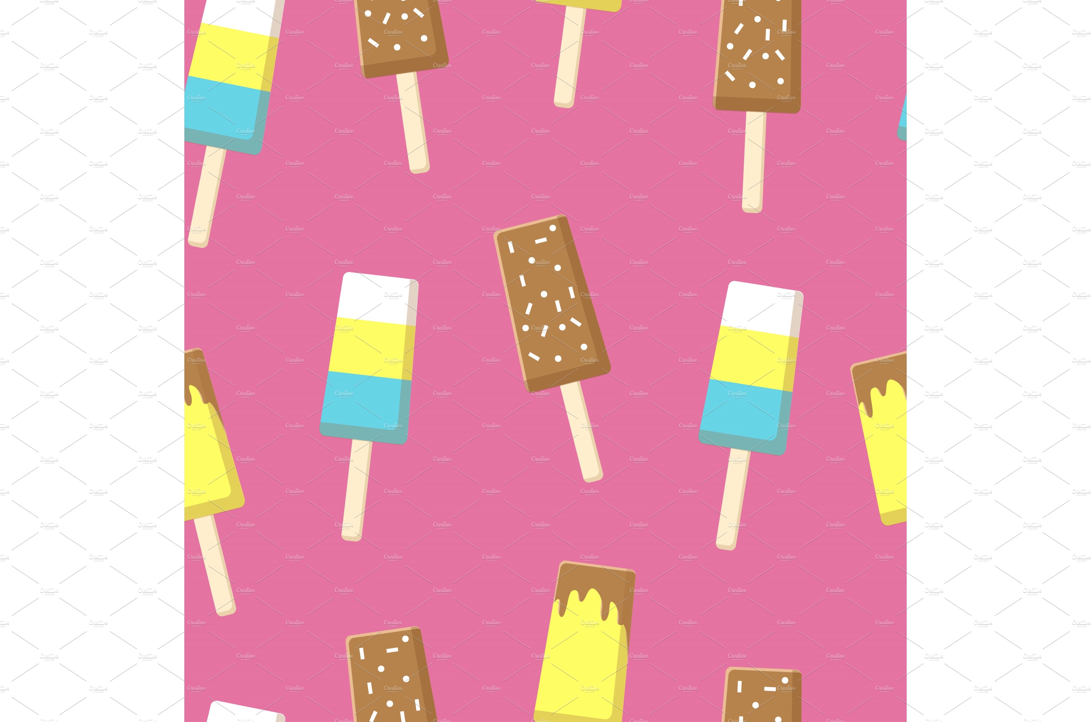 Seamless Pattern with Chocolate Ice cover image.
