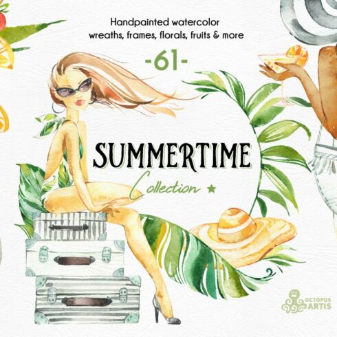 Summertime. Watercolor Collection. cover image.