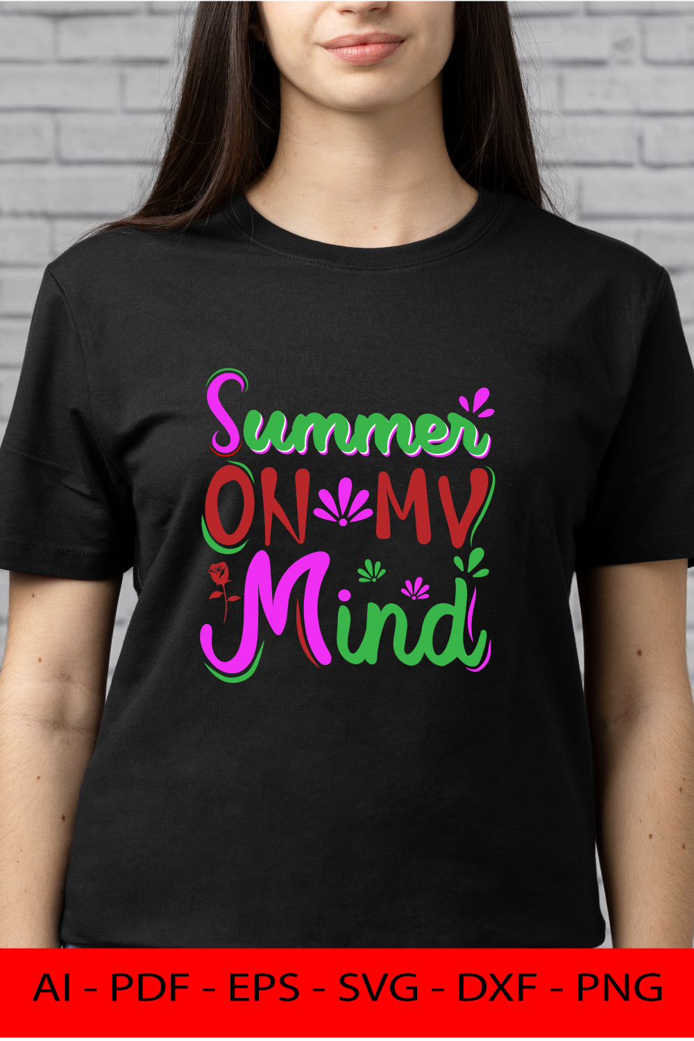 Summer T-Shirt Design Bundle Vol-1 pinterest preview image.