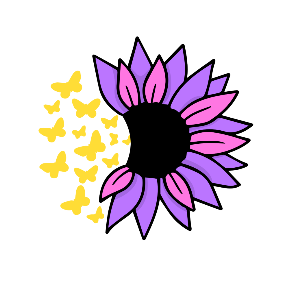 Sunflower Butterfly Design Svg Png Eps Included Masterbundles 9633