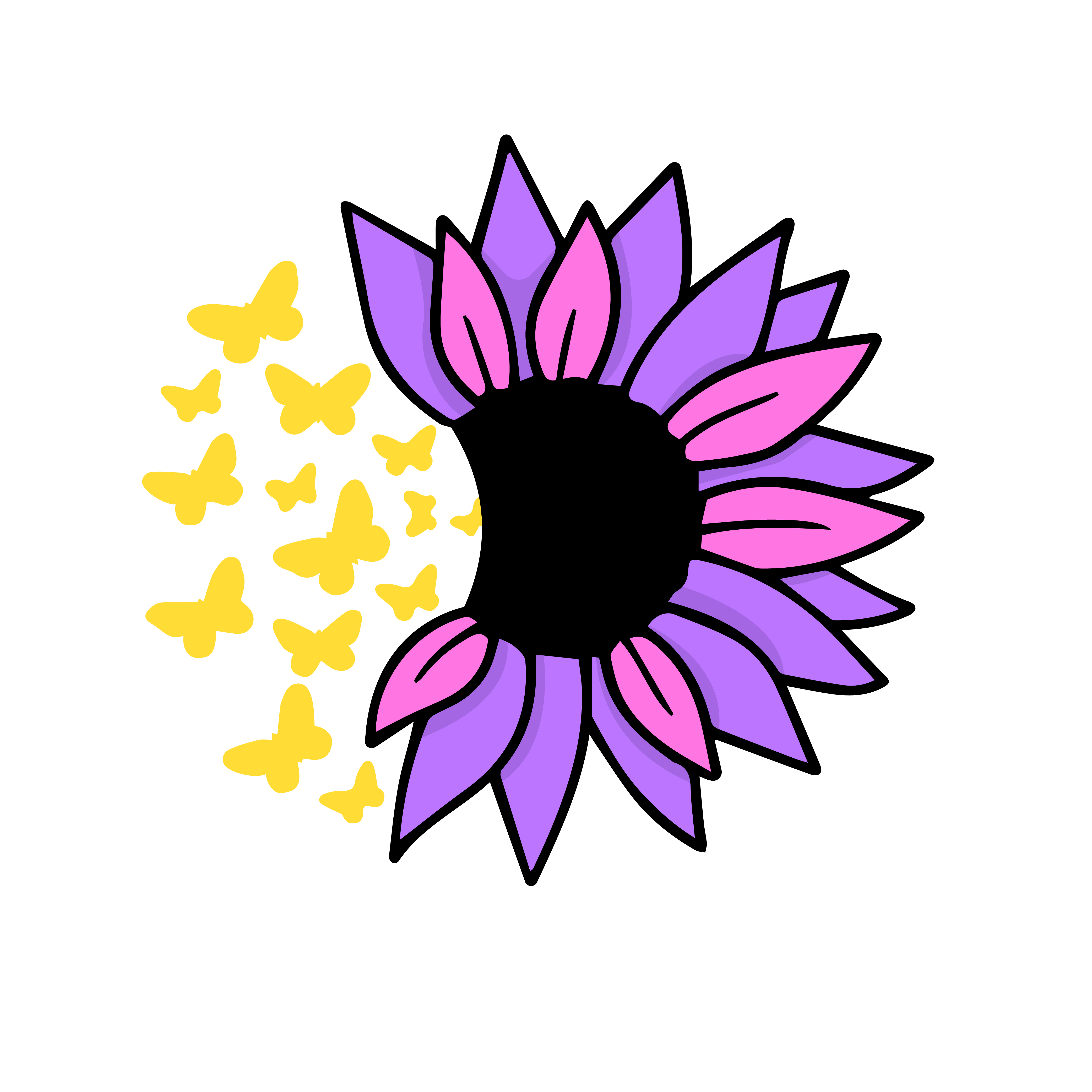 sunflower butterfly 01 519