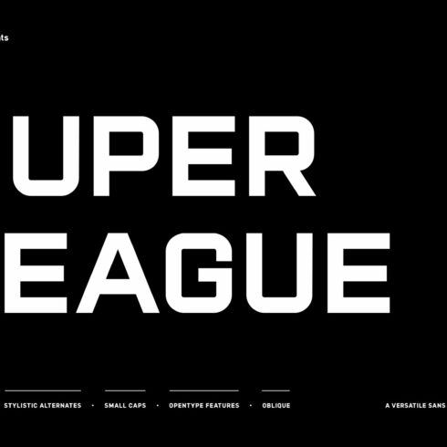 Super League Typeface cover image.