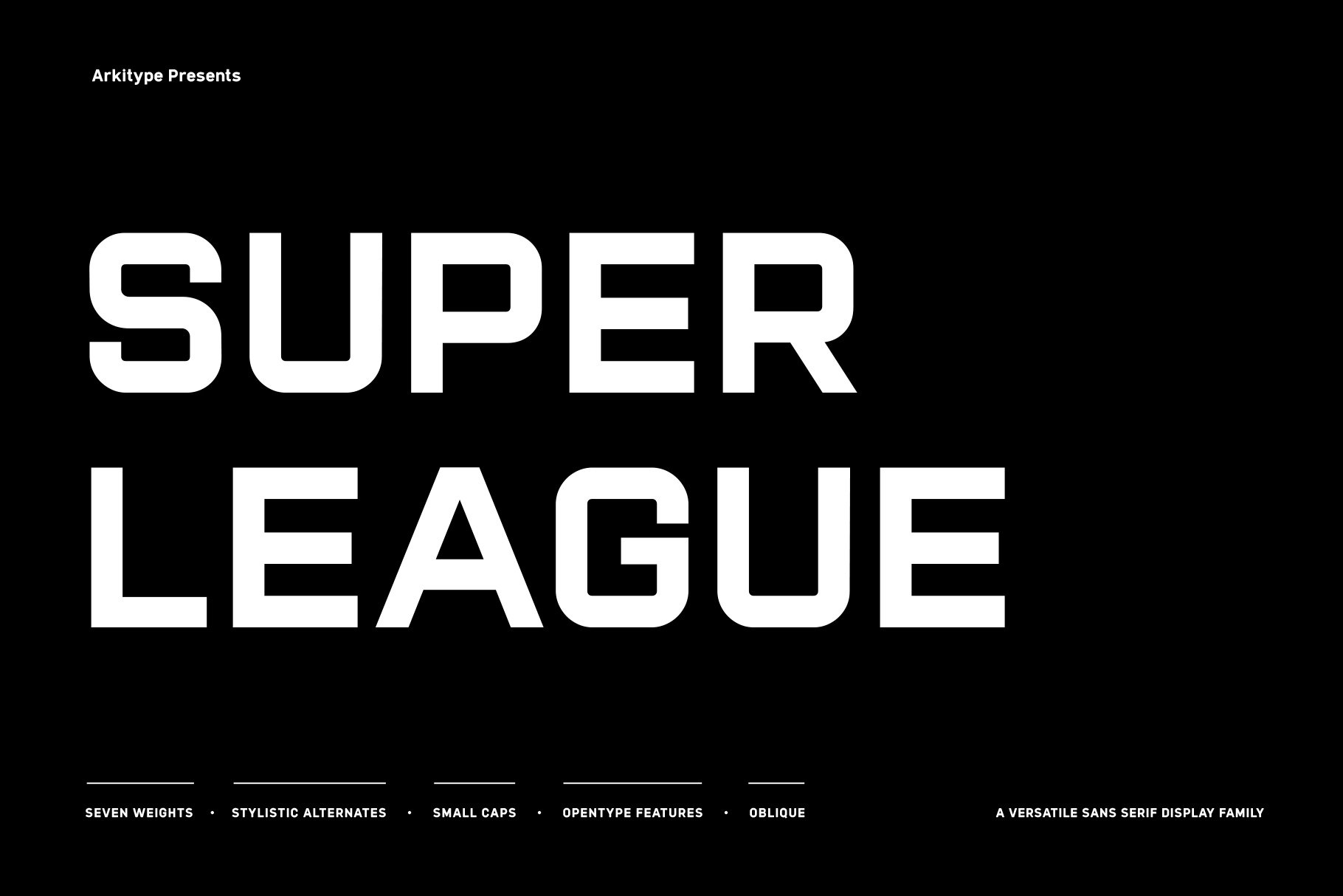 Super League Typeface cover image.