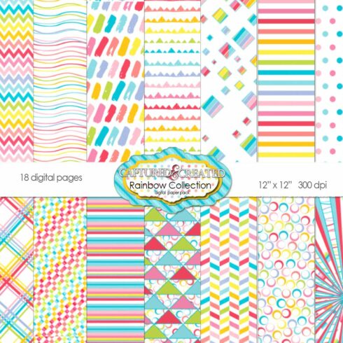 18 Rainbow Collection  Papers cover image.