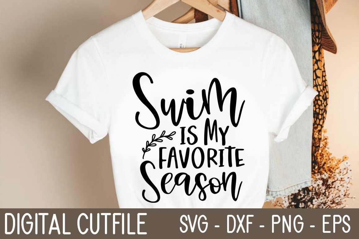 Swim is My Favorite Season SVG cover image.