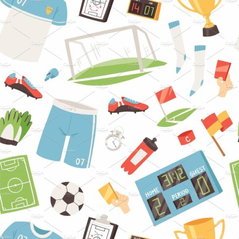 Soccer vector footballer or soccerplayer in sportswear playing with soccerb... cover image.