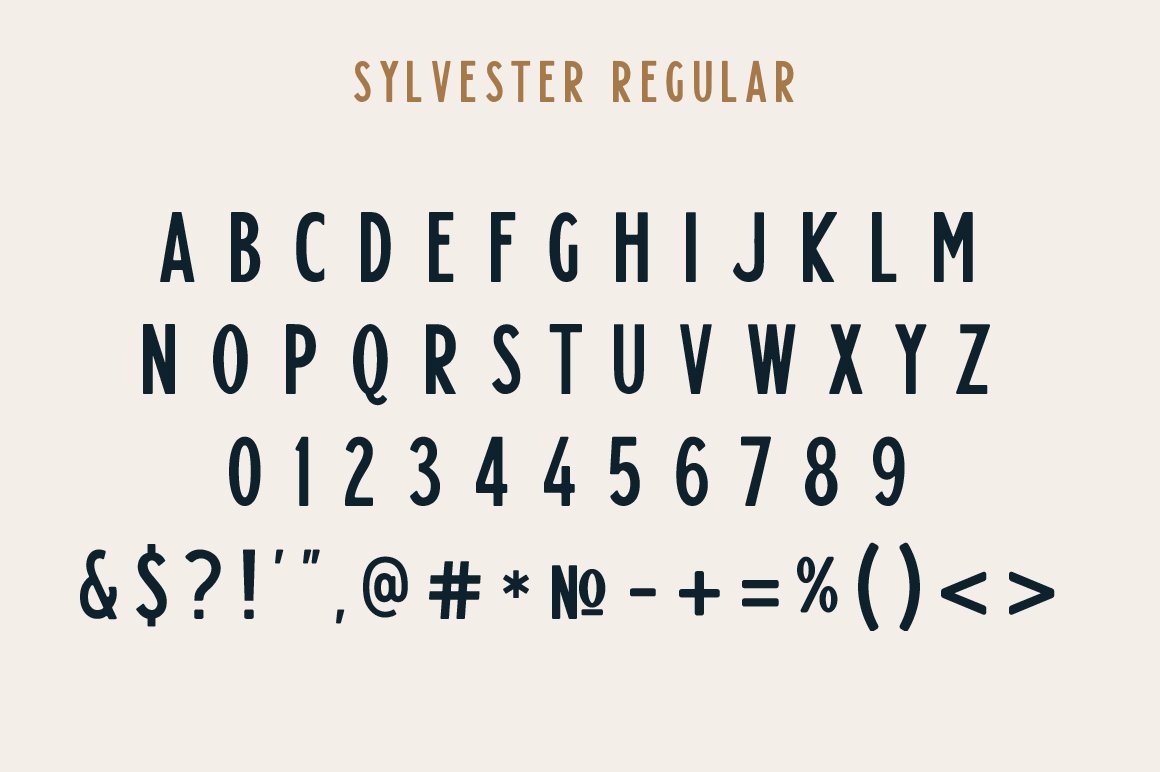 Sylvester Typeface preview image.