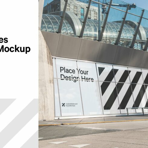 City Retail Shop Facade Mockup cover image.