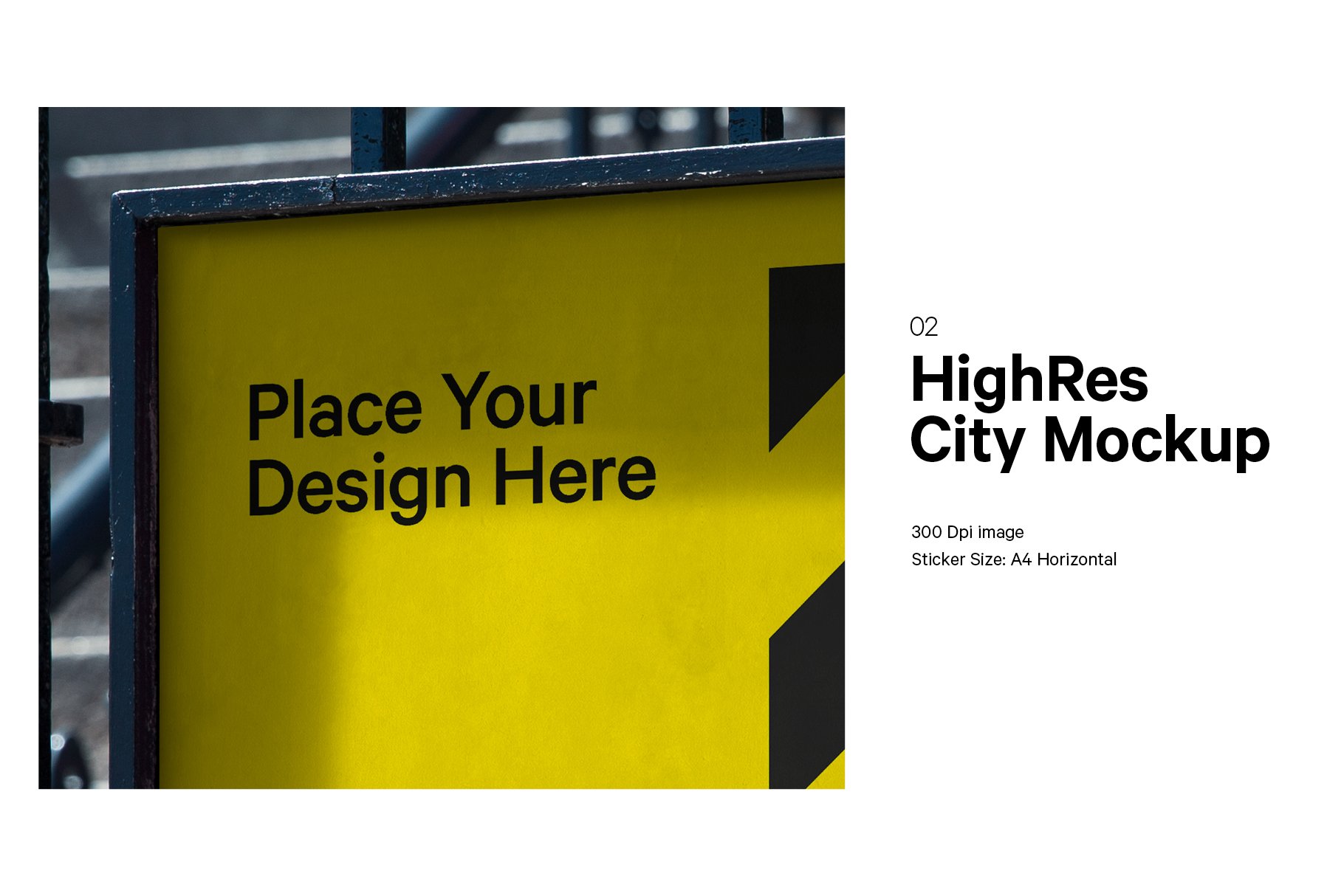 City Banner Mockup preview image.