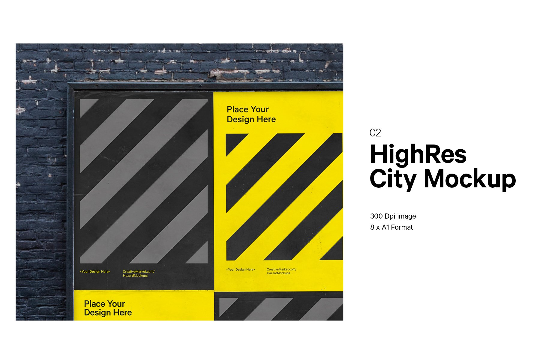 Urban City Poster Mockup preview image.