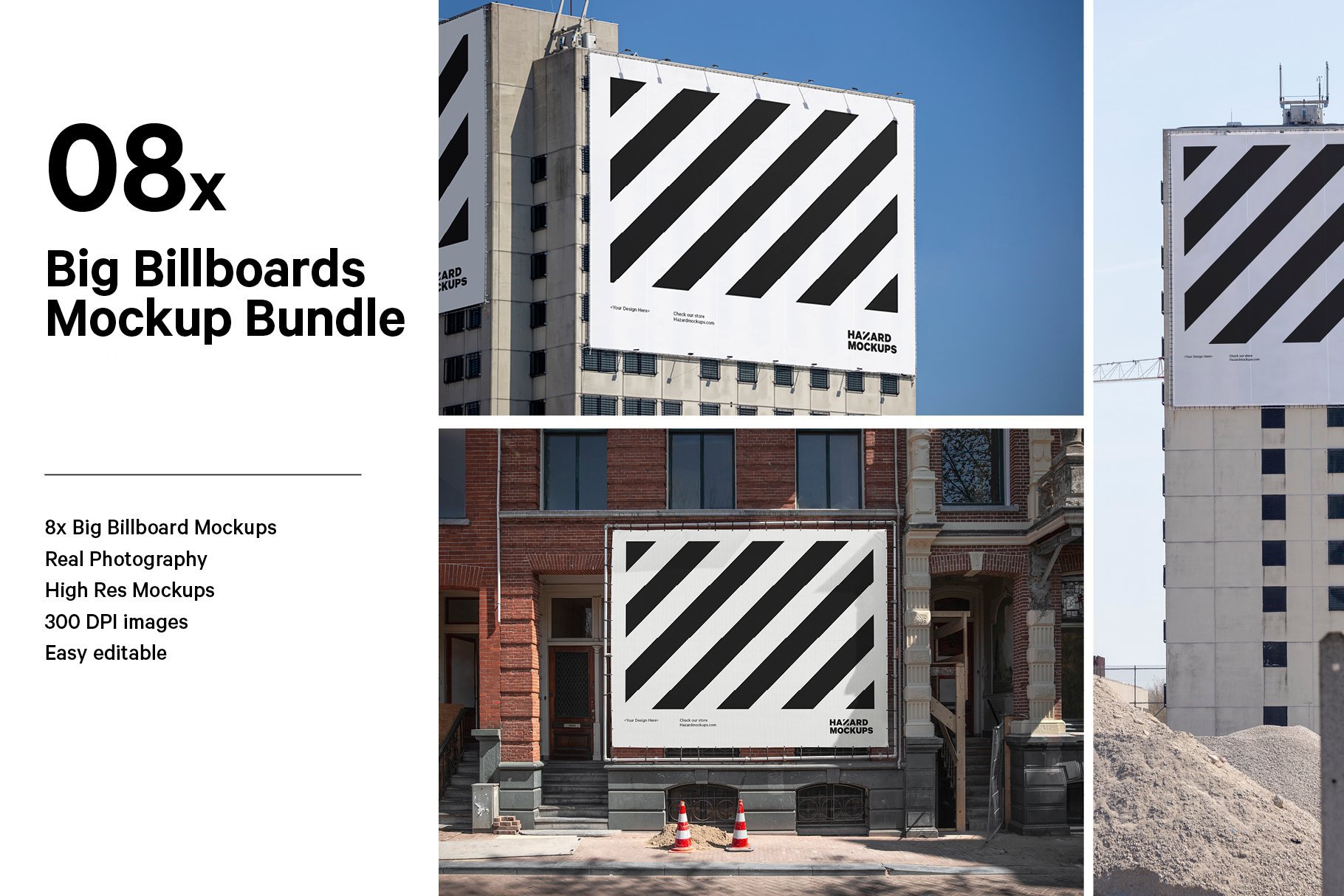 8x Big Construction Billboard Bundle cover image.