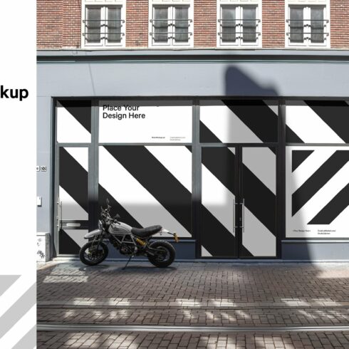 City Retail Shop Facade Mockup cover image.