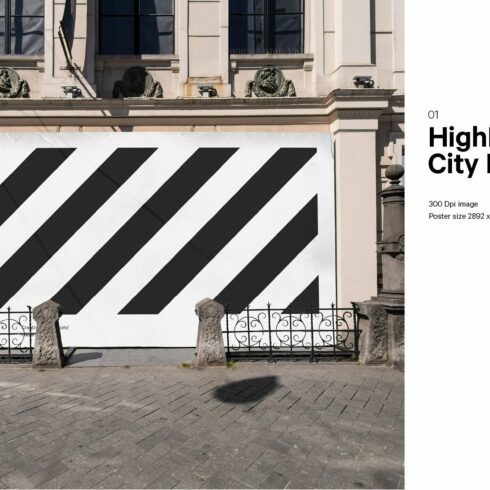 City Retail Shop Facade Mockup cover image.