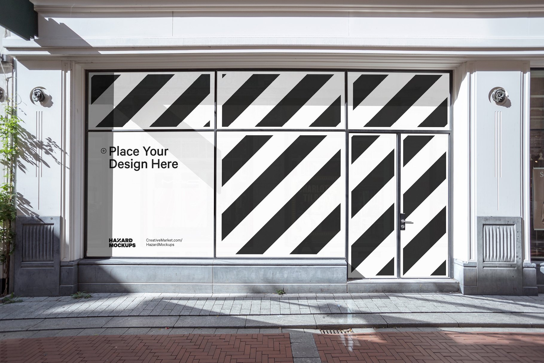 City Retail Shop Facade Mockup preview image.