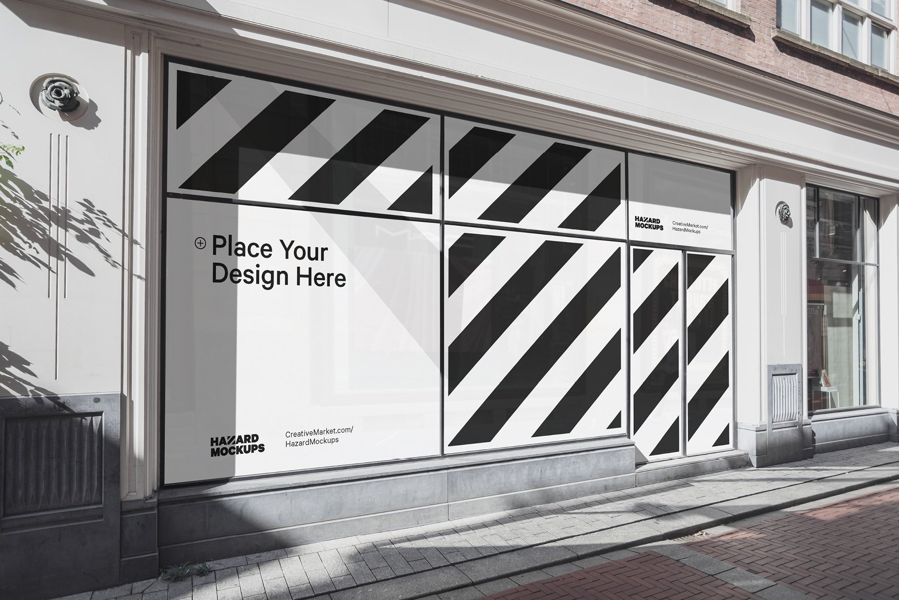 City Retail Shop Facade Mockup preview image.