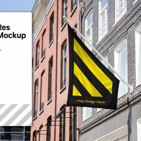 City Retail Flag Mockup cover image.