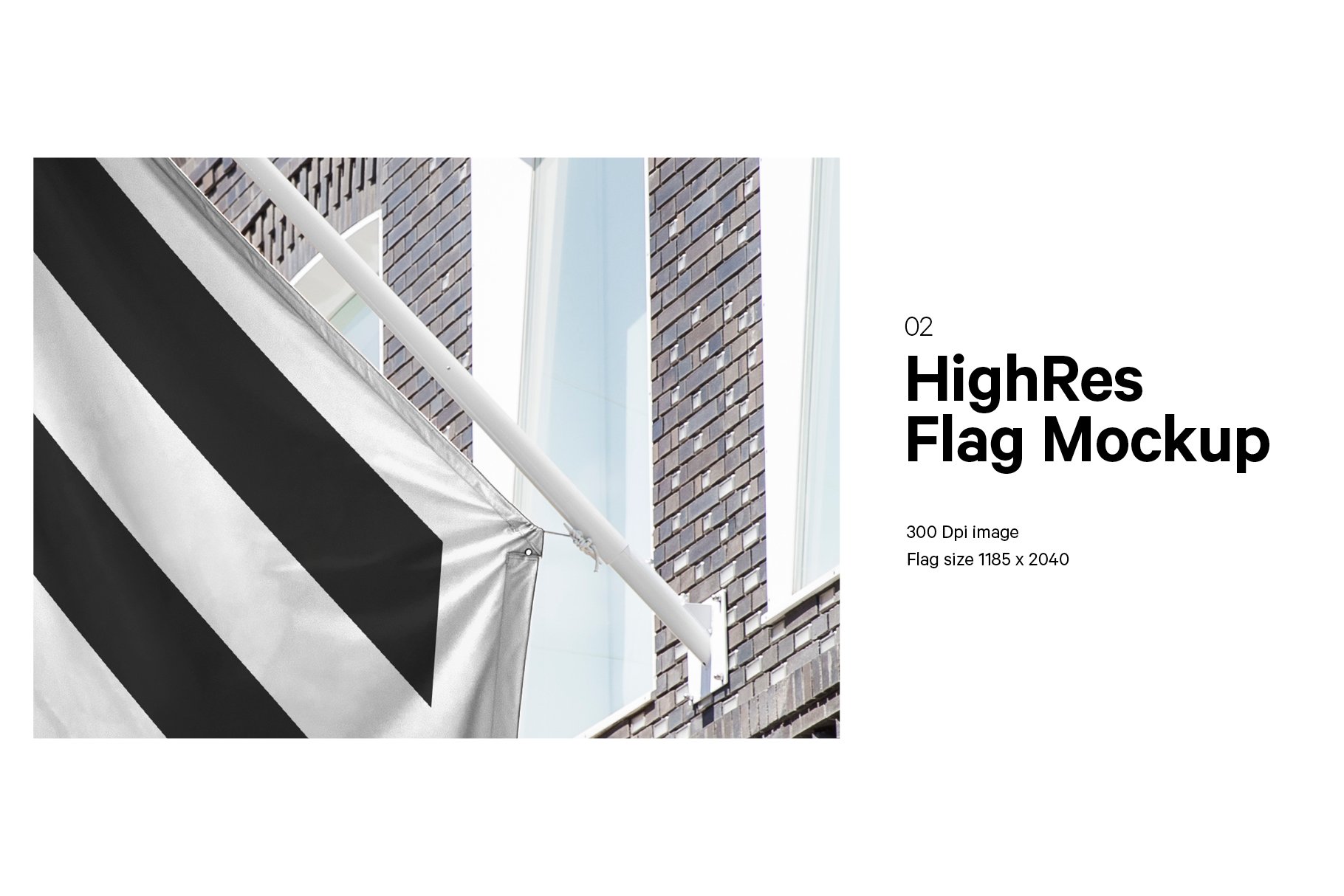 City Retail Flag Mockup preview image.