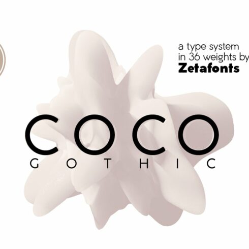 Coco Gothic - 36 fonts cover image.