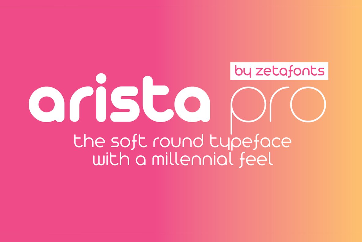 Arista Pro - 23 fonts cover image.