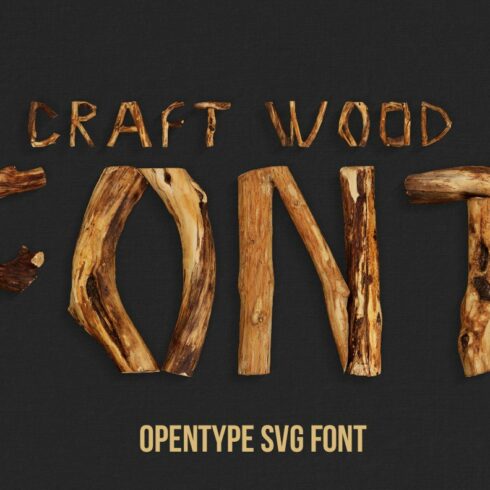 Craft Wood Font cover image.