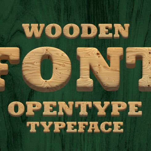 Wooden Font cover image.
