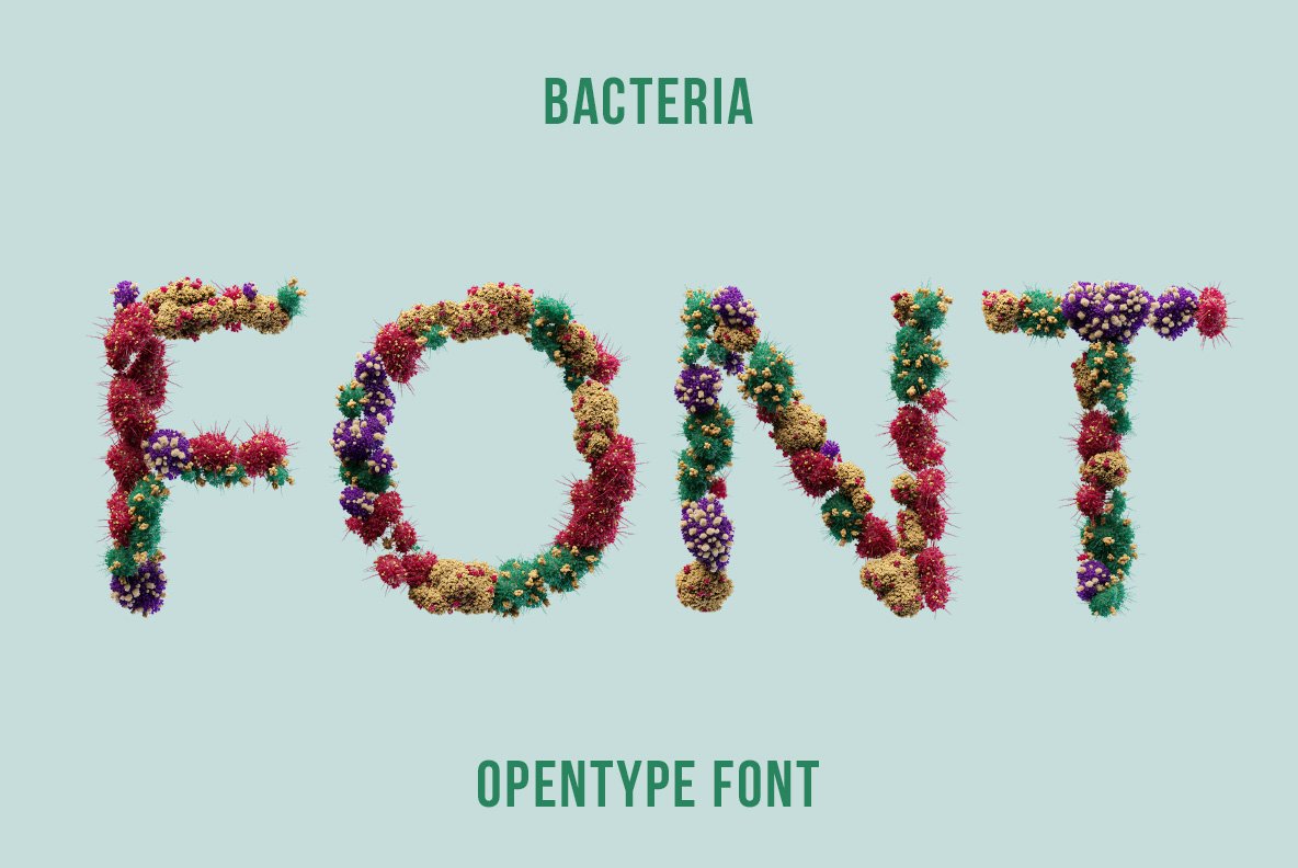 Bacteria Font cover image.