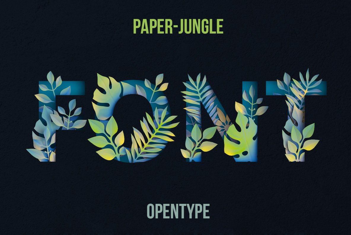 Paper Jungle Font cover image.