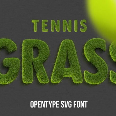 Tennis Grass Font cover image.