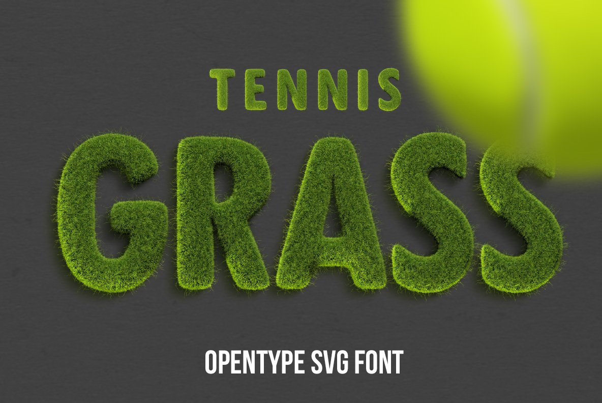 Tennis Grass Font cover image.