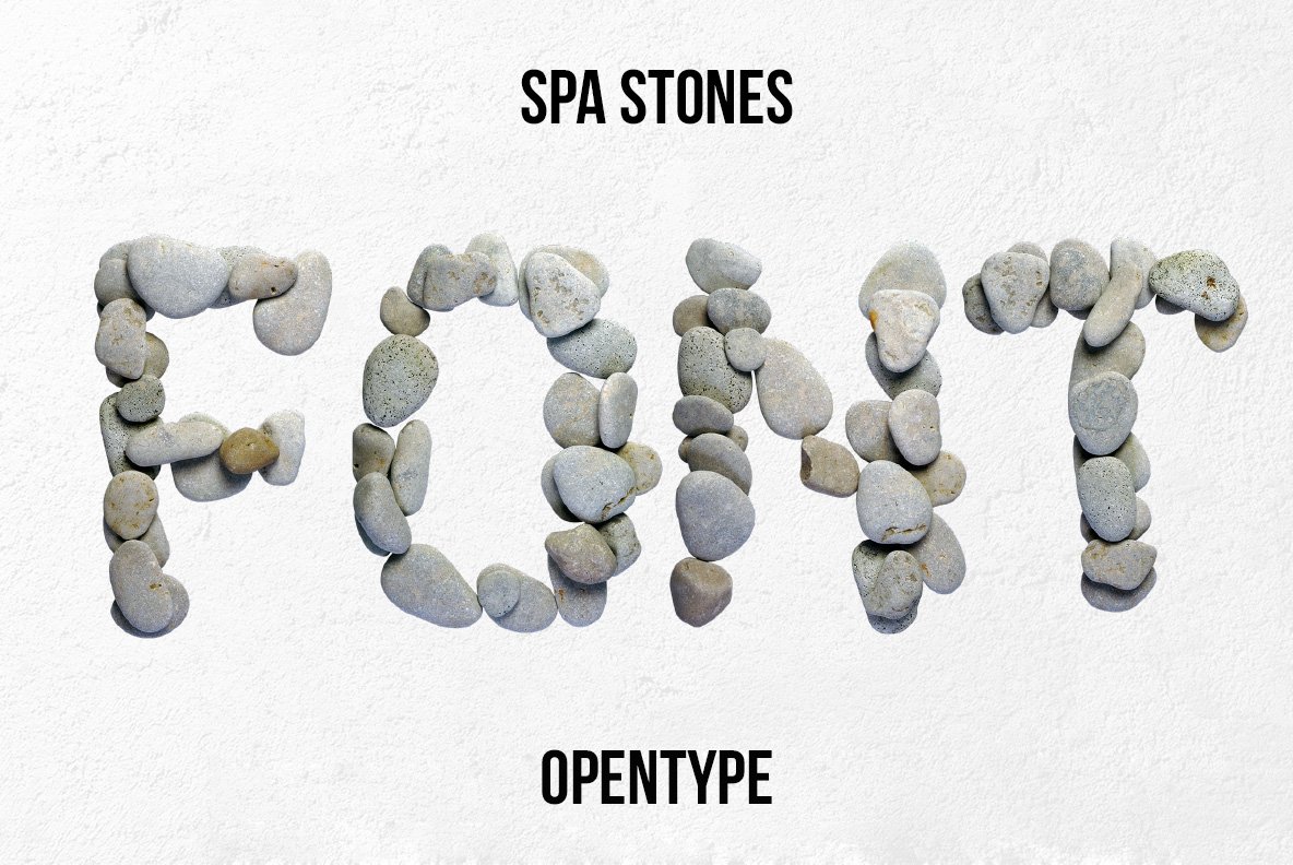 Spa Stones Font cover image.