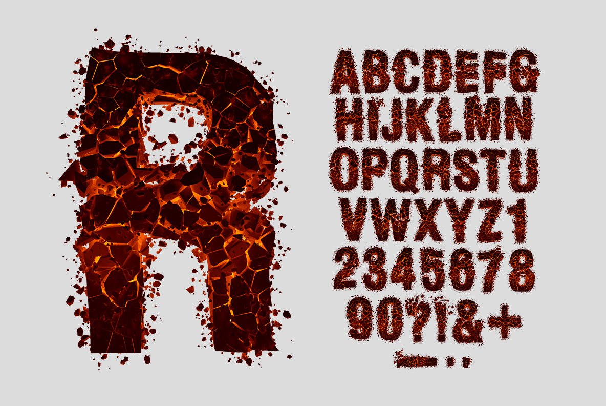Hellrock Font preview image.