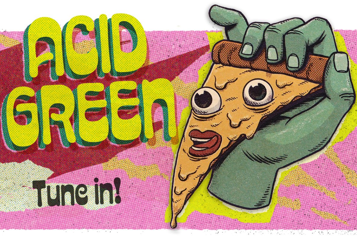 Acid Green | Retro Psychedelic Flair cover image.