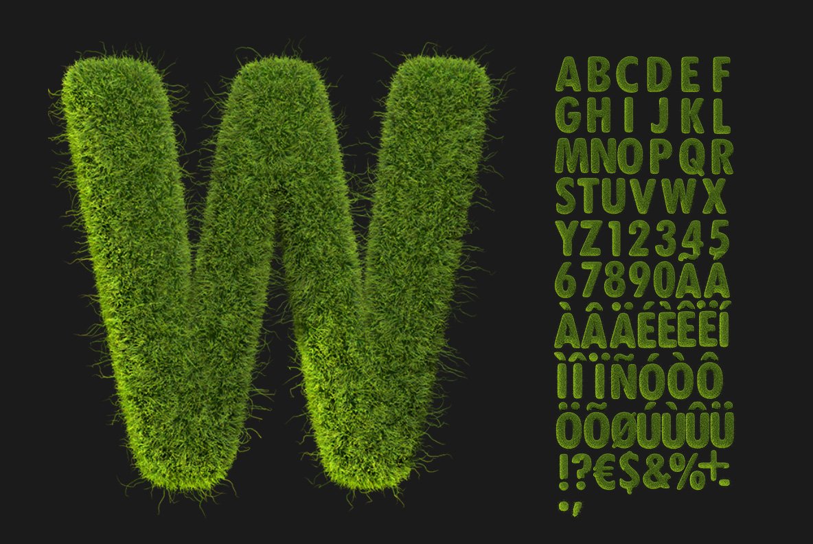 Tennis Grass Font preview image.