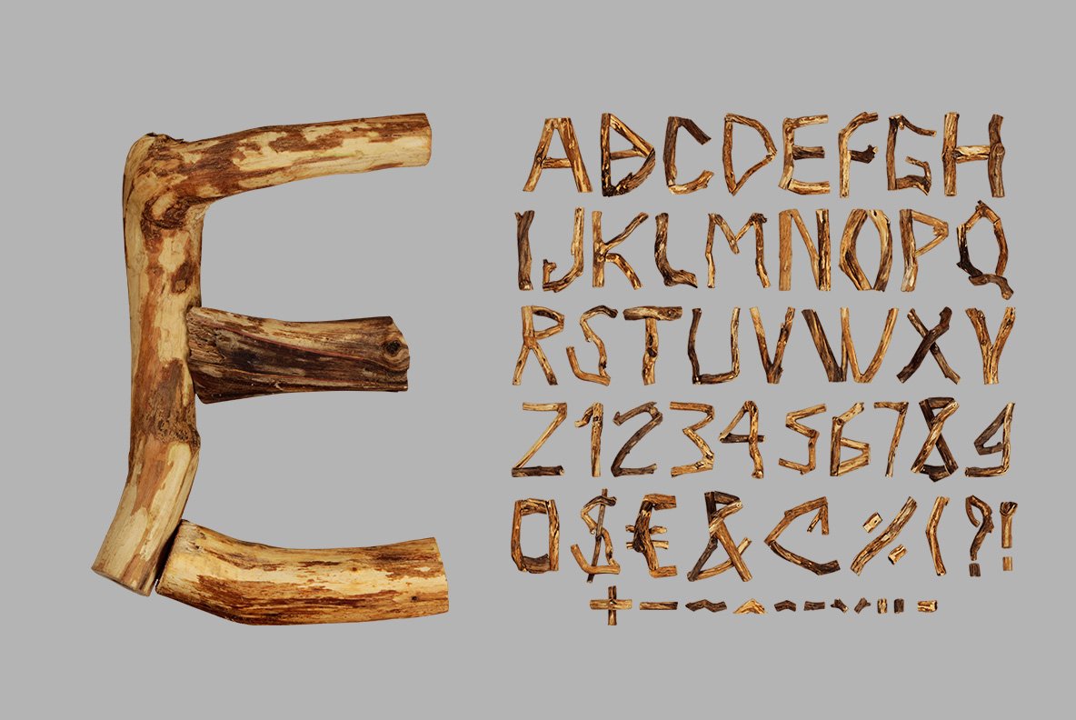 Craft Wood Font preview image.